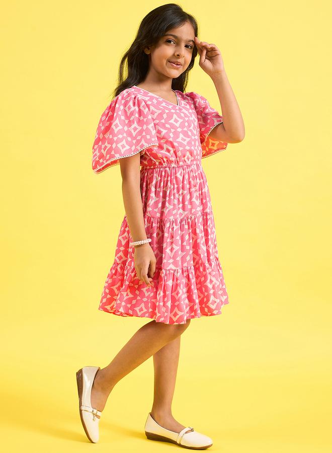 ستايلو بج فستان بطبقات منقوش - Image 4