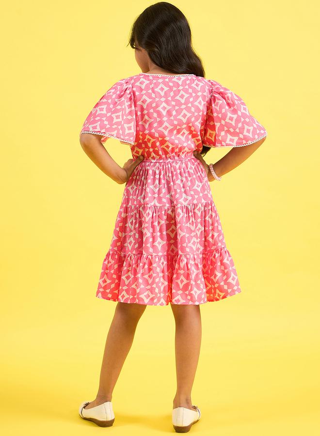 ستايلو بج فستان بطبقات منقوش - Image 5