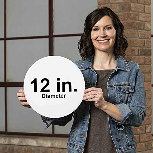 ComplianceSigns.com White [Graphic Only] Compass Heavy Traffic Floor Label Decal for Wayfinding, 12 Inch Self-Adhesive Vinyl - Image 2