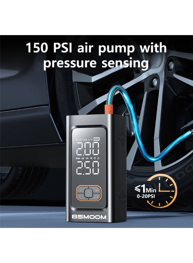 BSMOOM 5000A Jump Starter with Air Compressor,26800mAh 150PSI Portable Jump Starter Battery Pack - Image 5