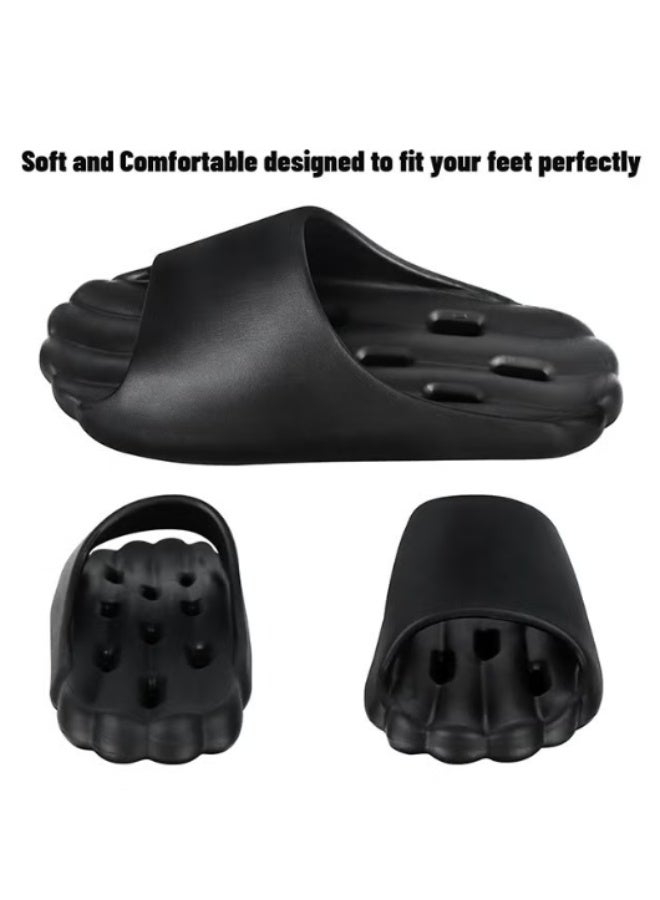 MANBO Unisex Quick-Dry Anti-Slip EVA Shower Slippers - Drainage Holes House Slides for Bathroom, Pool, Beach & Dorm - Image 3