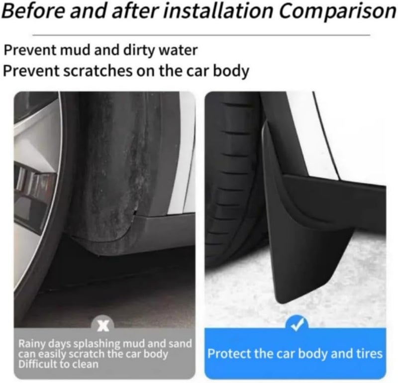 Car Fender for Mitsubishi Eclipse Cross 2018-2023 Front and Rear Wheel Eyebrow Trim All Weather Tire Protector Durable and Strong Car Exterior Accessories（4PCS） - Image 4