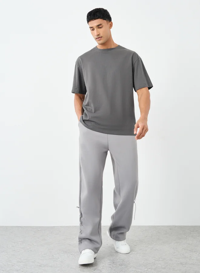 Styli Styli Men Oversized Japanese Graphic Back Print T-Shirt