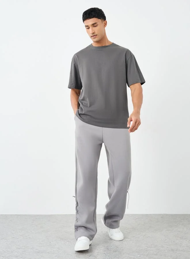 Styli Styli Men Oversized Japanese Graphic Back Print T-Shirt