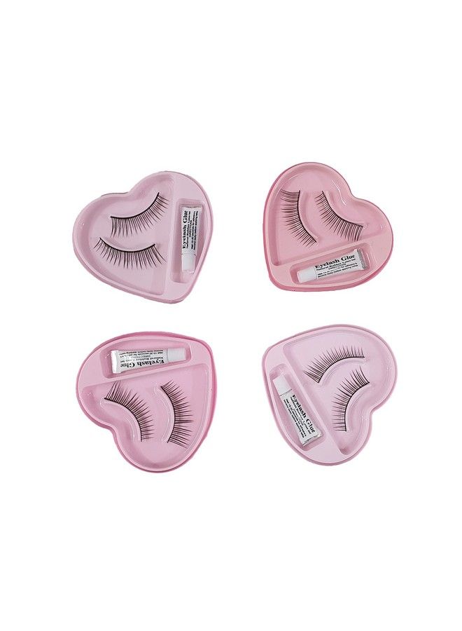 Topfinder 4 Pair Box Hot Stylish Eyelashes Black Cat Eyes Best Waterproof Beauty Natural Eyelash Extension Medium Size Cosmetic Artificial Eye Lashes Makeup Products Tools Accessories Girls Women - Image 5