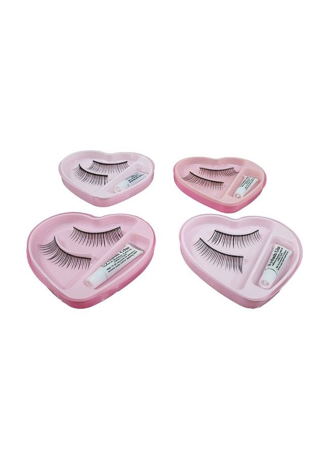 Topfinder 4 Pair Box Hot Stylish Eyelashes Black Cat Eyes Best Waterproof Beauty Natural Eyelash Extension Medium Size Cosmetic Artificial Eye Lashes Makeup Products Tools Accessories Girls Women - Image 3