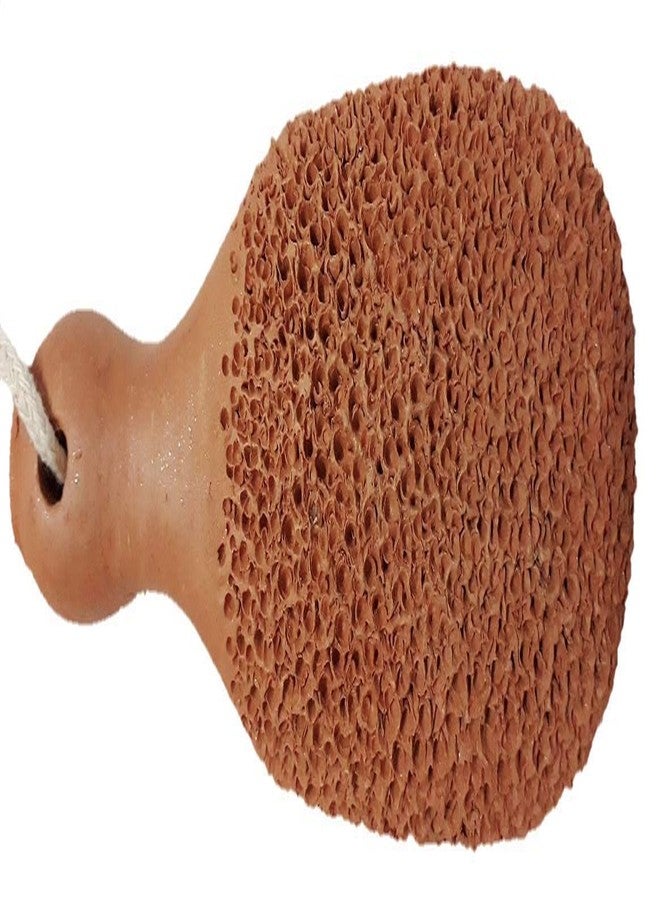 SEPARATE WAY Terracotta 100% Natural Pumice Foot Tool Stone Foot Scrubber Dead Skin Cellus Remover Unisex - Image 1
