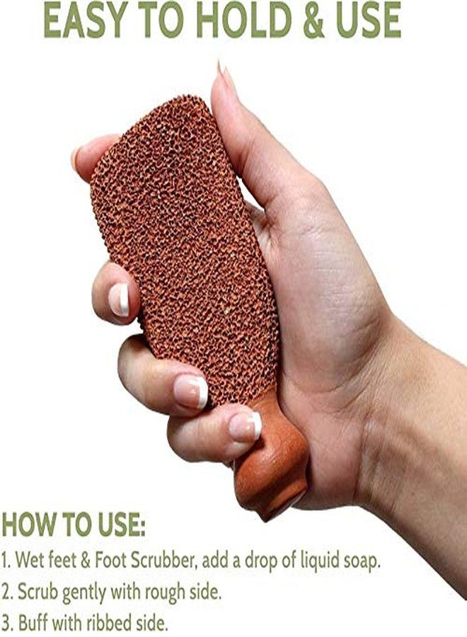 SEPARATE WAY Terracotta 100% Natural Pumice Foot Tool Stone Foot Scrubber Dead Skin Cellus Remover Unisex - Image 5