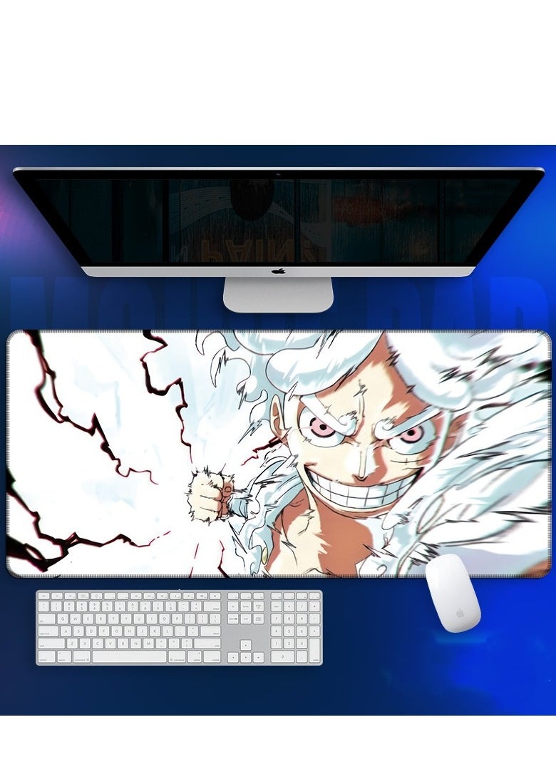 QZ - Anime One Piece Mouse Pad, Extended Large Gaming Mouse Pad, Non-Slip Rubber Base And Stitched Edge Desk Pad For Computer Home Office Work And Study - Image 1