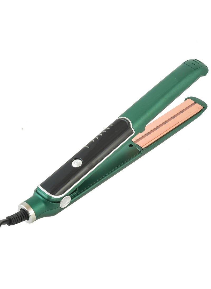 REFURA Hair Straightener for Women with Ceramic Coated Plates, Quick Heatup & Travel Friendly Green RE-8252 - Image 2