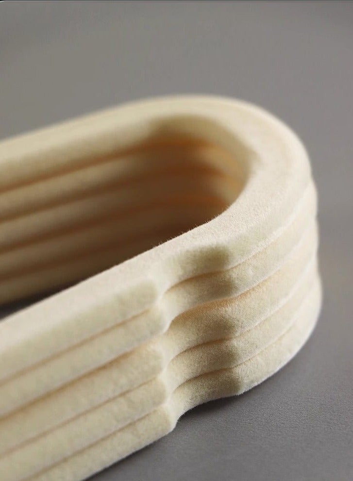 30 Pieces Anti-Slip Clothes Hanger Suit For Clothing Store Storage Home Clothes Hanging Magic Clothes Hangers Ultra Thin Space Saving Hook,Cream Color - Image 2