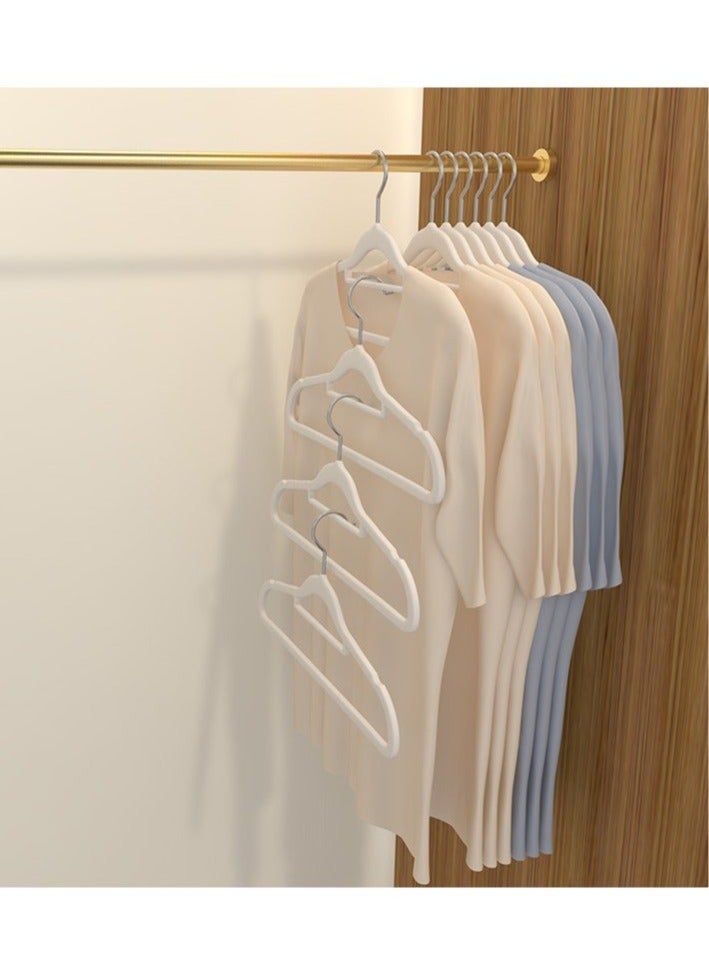 30 Pieces Anti-Slip Clothes Hanger Suit For Clothing Store Storage Home Clothes Hanging Magic Clothes Hangers Ultra Thin Space Saving Hook,Cream Color - Image 5
