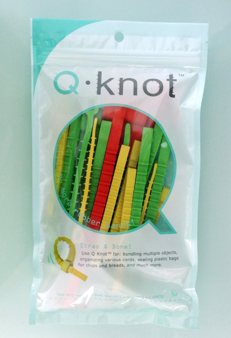 UT Wire Q Knot Original Reusable Cable Ties, Assorted, Set of 25 - Image 2