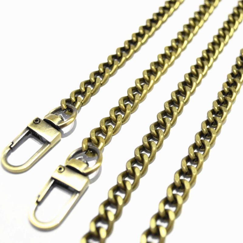 MW 236 Iron Flat Chain Strap Handbag Chains Accessories Purse Straps Shoulder Replacement Straps with Metal Buckles Bronze - Image 5