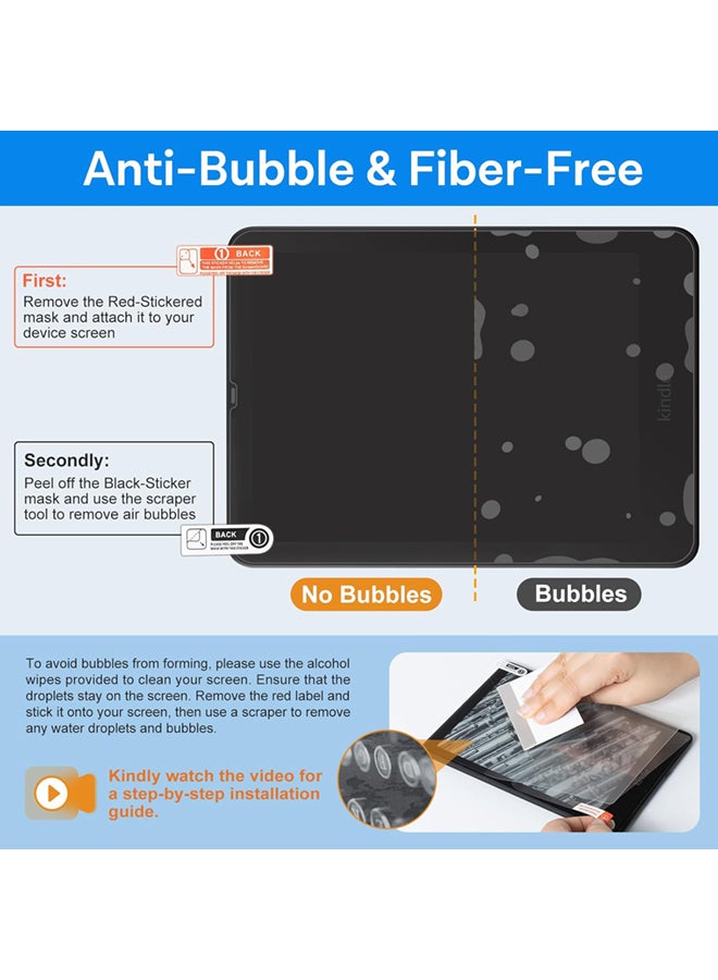 SJet Case for 7'' Kindle Paperwhite 12th Gen (2024) & Kindle Colorsoft 1st Gen (2024) Cases with Screen Protector Set - Image 5