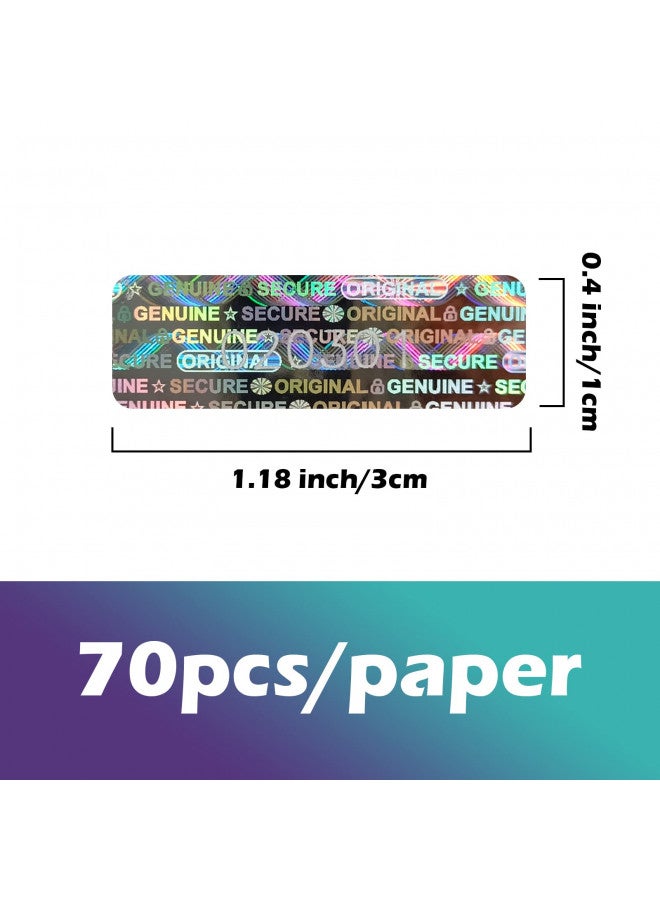 ILMBVM 380 قطعة ملصقات هولوجرام مقاومة للتلاعب ملصقات أمان أصلية ضمان حقيقي ختم تالف ملصق مقاوم للتلاعب برقم تسلسلي فريد (1.2x0.4 بوصة) - Image 4