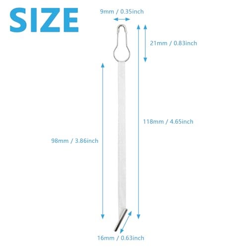 BDS-HOME 4.5 Inch 500pcs Hang Tag String Silks and Satin Strings, Safety Pin and Barb Fasteners for Clothing Hang Tags, White (White) - Image 2