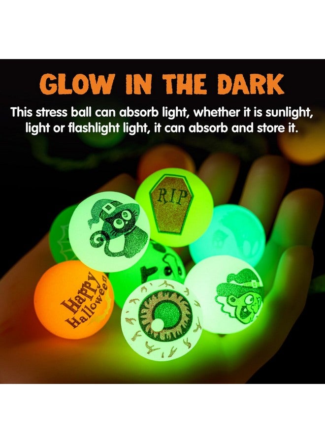 JOYIN 24 PCS Glow Halloween Bouncing Balls, Glowing Bouncy Ball Halloween toys for Kids Gift, Halloween Party Favors Bounce Ball Goodie Bag Fillers, Trick or Treats Classroom Exchange Prizes - Image 5