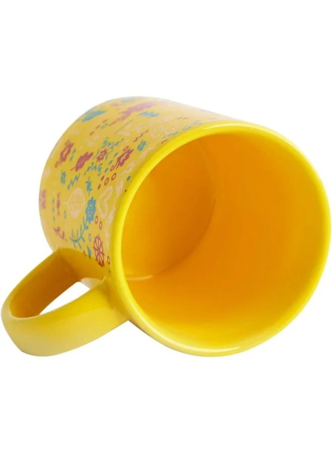 Chumbak  But First Tea Mug - Yellow  | Best Price UAE