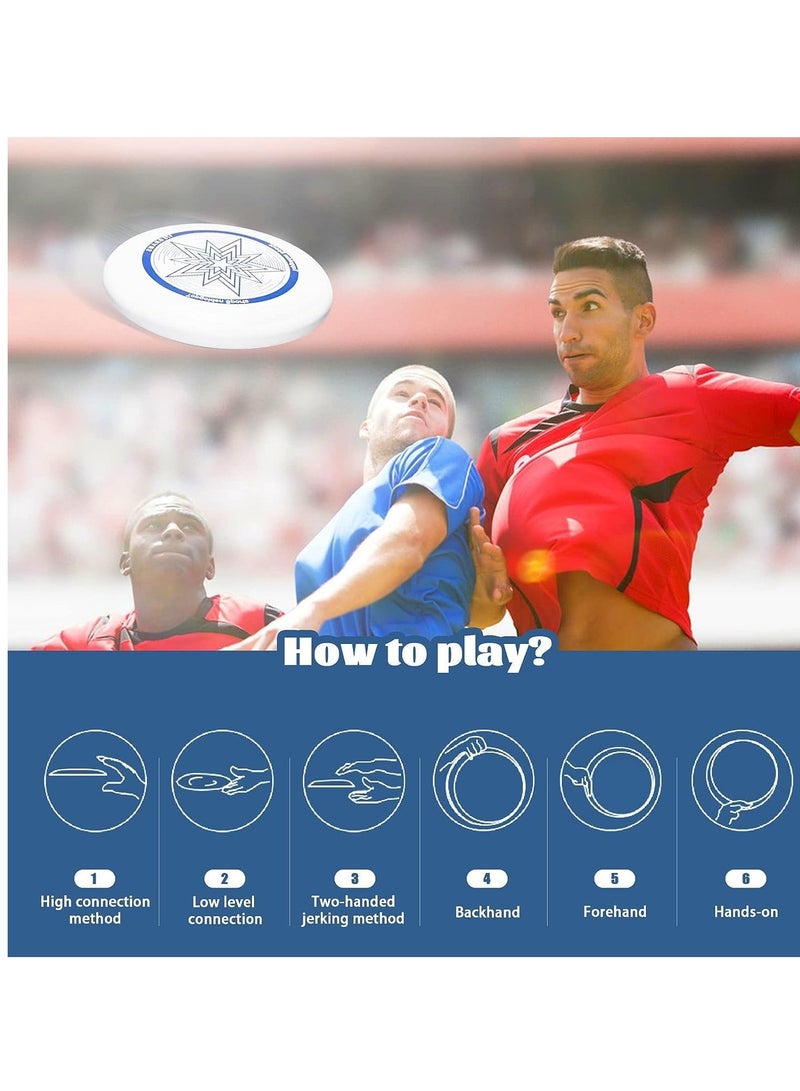 SOLARAE Ultimate Flying Disc 10.75 Inch Sport  Loads of Colors Available, Suitable Competitions Team Beach Park Pet Camping and More for Men Boys Teens Kids blue - Image 3