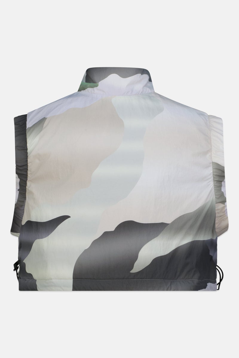 Adidas سترة جاكيت نسائية رياضية بتصميم تمويه خارجي، متعددة الألوان - Image 3