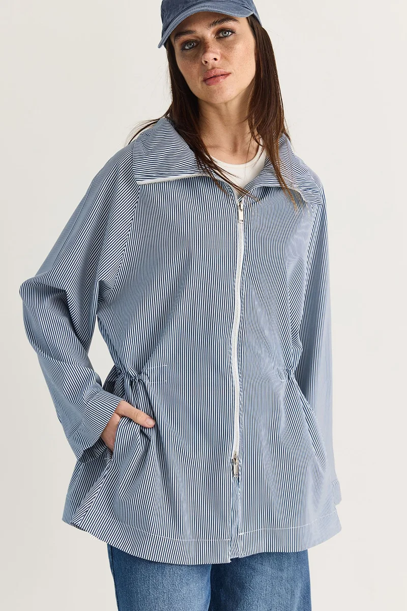 Bianco Lucci Maya Blue LUCCI Women's Rain Jacket for Women | Best Price UAE