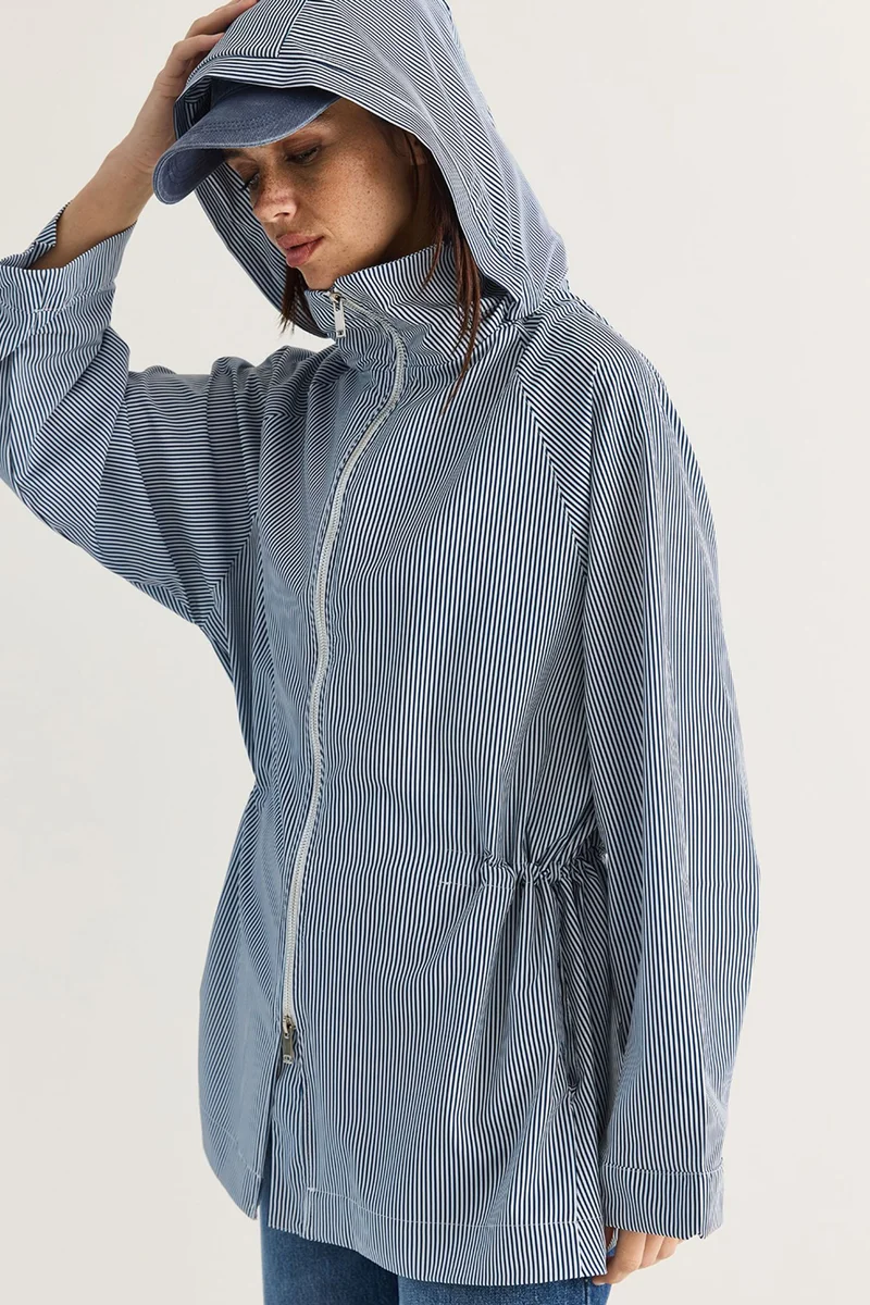 Bianco Lucci Maya Blue LUCCI Women's Rain Jacket for Women | Best Price UAE
