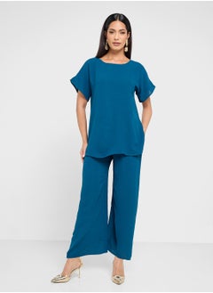 hayas closet Button Down Shirt & High Waist Pants  - Image 5