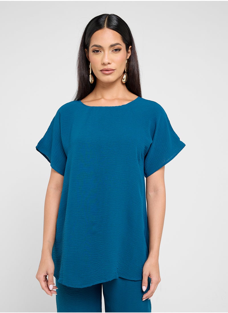 hayas closet Button Down Shirt & High Waist Pants  - Image 3