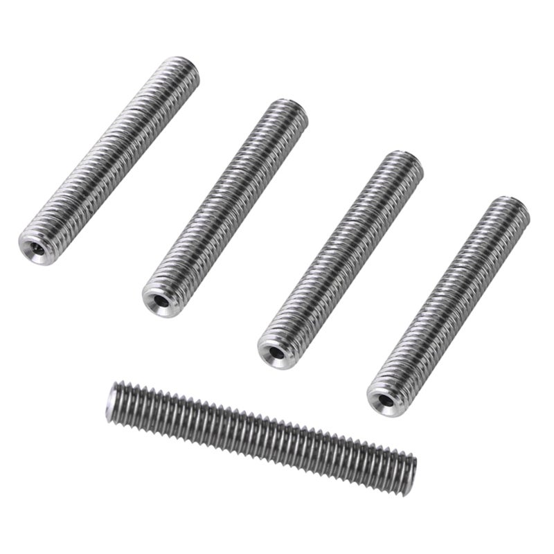 حلق ملولب من الفولاذ المقاوم للصدأ M6 مع أنبوب PTFE داخلي - قطعة متينة لطارد الطابعة ثلاثية الأبعاد لخيط 1.75 مم، عبوة من 5 قطع - Image 5