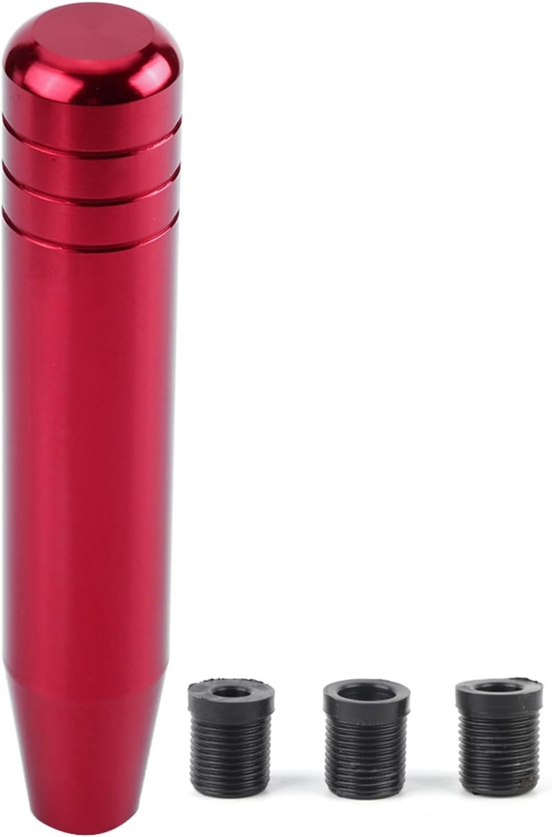 plplaaoo 7.1in Manual Shift Knobs,Car Gear Shift Knob,Car Gear Lever Stick,Universal Aluminum Alloy Car Manual Gear Shift Knob Handle Shifter Lever,Fashionable Design,for Various Type (Red) - Image 1