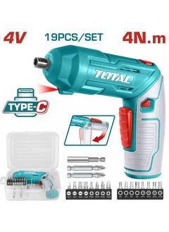 TOTAL screwdriver 4V Type-C with accessories  - Image 1