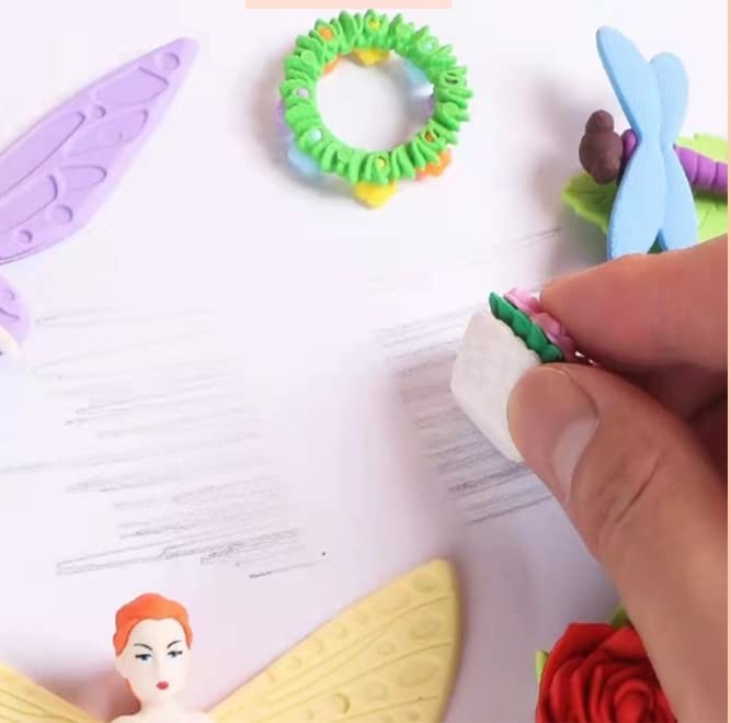TEMSON Erasers for Kids – Fairy Princess Eraser for Kids, Stylish Erasers for Boys and Girls, Kids Stationary Set, Birthday Return Gift for Children (QH-8219) (A) - Image 3