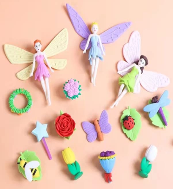 TEMSON Erasers for Kids – Fairy Princess Eraser for Kids, Stylish Erasers for Boys and Girls, Kids Stationary Set, Birthday Return Gift for Children (QH-8219) (A) - Image 2