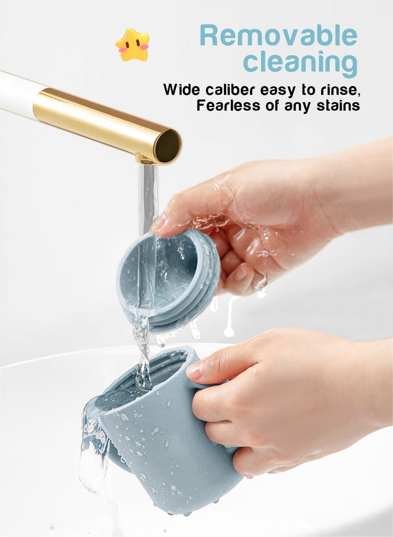 URbazaar 2 Pack Baby Training Cup 180ml, Silicone Sippy Cup with Handles, Lid and Straw, Spill Proof and Non-Slip Straw Cup for Babies and Toddler - Image 4