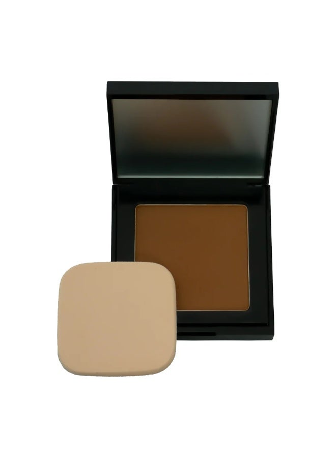 IDA Beauty Glam It! Perfect Full Coverage Matte Powder Pressed Foundation | 2-in-1 Setting & Foundation | Matte Finish, Long-Lasting, Lightweight | Vegan, Halal, Cruelty-Free (OMA 05) - Image 2