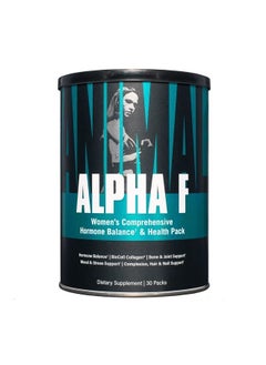 ANIMAL Alpha F – Women's Comprehensive Formula – Supports Hormonal Balance, Complexion, Hair, Nails, Mood and Stress, Intestinal Health, & Bone and Joint Health – 30 Packs  - Image 1