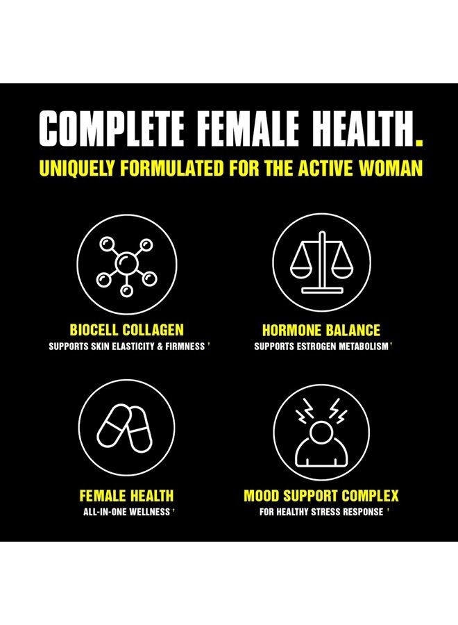 ANIMAL Alpha F – Women's Comprehensive Formula – Supports Hormonal Balance, Complexion, Hair, Nails, Mood and Stress, Intestinal Health, & Bone and Joint Health – 30 Packs - Image 4