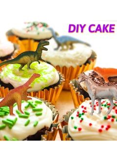 Generic Random 60 pcs Animal Toys, Assorted Dinosaur Ocean Sea Animal Farm Animal Jungle Animal Wild Animals Dinosaurs Figure Realistic Plastic Zoo Play Set Small Toys for Kids Cupcake Topper Party Favors  - Image 5