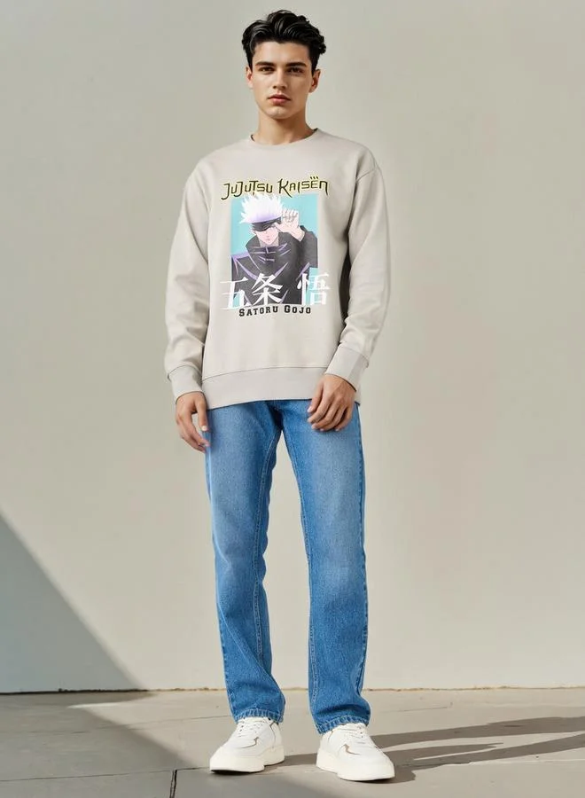 اس بي كاركترز سويت شيرت بطبعة جوجوتسو كايسن