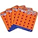 Regal Games FingerTip Shutter Bingo Cards with Sliding Windows Interstate Highway Game Set Travel Bingo Game for Adults Kids Reusable No Chips Daubers Needed 4 Packs Orange - Image 3