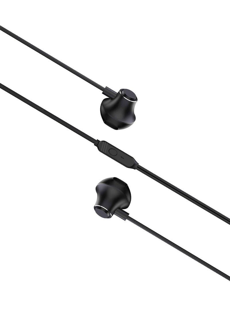 Totulife BLEND Series Metal Stereo Wired Earphones 3.5mm - Black - Image 2