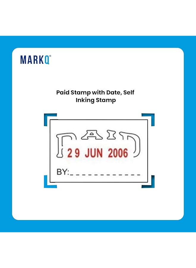 MARKQ Self Inking Recieved Stamp With Date - Image 3
