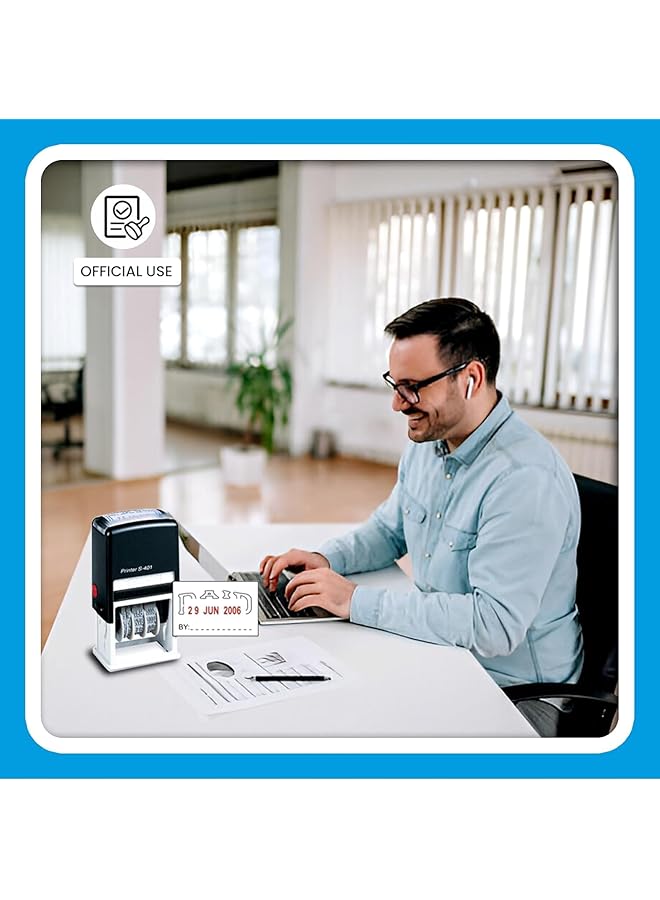 MARKQ Self Inking Recieved Stamp With Date - Image 5