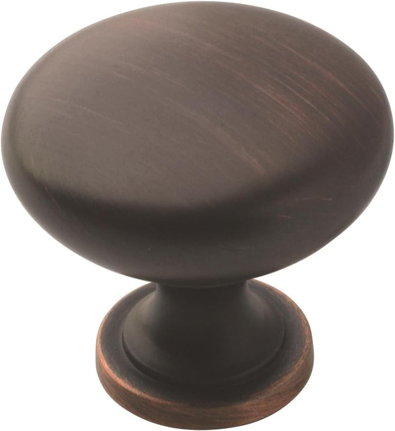 Amerock | Cabinet Knob | Oil Rubbed Bronze | 1-1/4 inch (32 mm) Diameter | Edona | Drawer Knob | Cabinet Hardware (Pack of 1) - Image 1