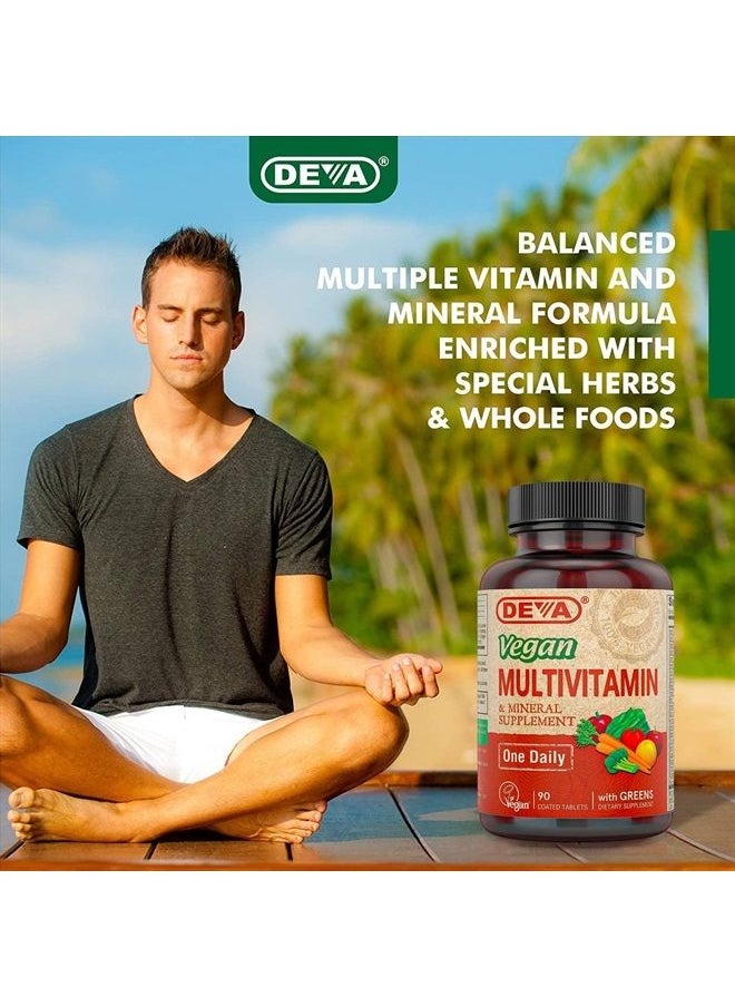 Deva Tiny Tablets Vegan Multivitamins for Women & Men, Multivitamin with Iron, Mineral Supplement, Vitamin C, Vitamin B Complex, Vitamin B12, Vitamin E, Zinc, Gluten Free, 90 Tablets  - Image 4