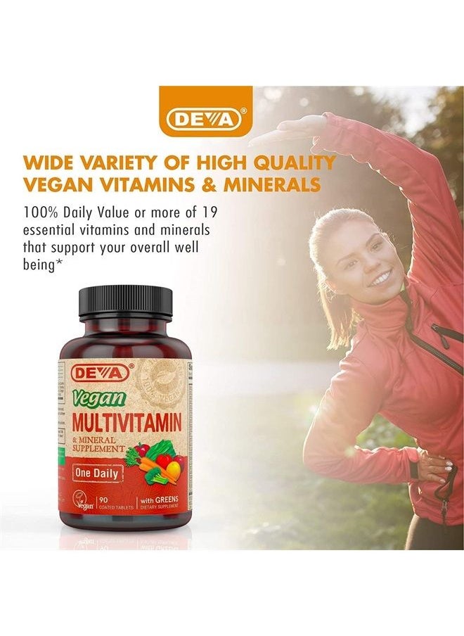 Deva Tiny Tablets Vegan Multivitamins for Women & Men, Multivitamin with Iron, Mineral Supplement, Vitamin C, Vitamin B Complex, Vitamin B12, Vitamin E, Zinc, Gluten Free, 90 Tablets  - Image 3