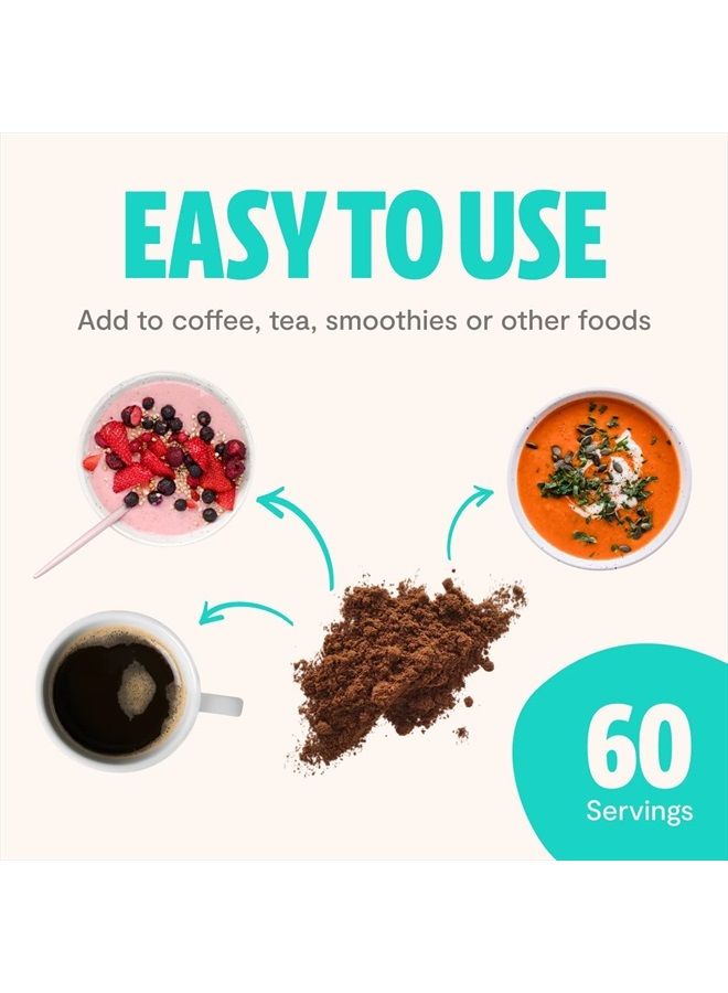 FreshCap Mushrooms FreshCap - Ultimate Mushroom Complex - Pure Extract Powder - USDA Organic - Lions Mane, Reishi, Cordyceps, Chaga, Turkey Tail, Maitake -60g- Supplement - Add to Coffee– Real Fruiting Body–No Fillers - Image 5