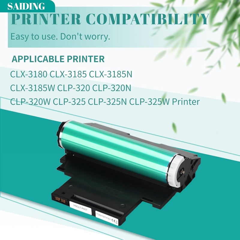 SAIDING CLT-R407/R409 Drum Unit Replacement for Samsung Imaging Unit CLT R407 24000 Pages for CLX-3180 CLX-3185 CLX-3185N CLX-3185W CLP-320 CLP-320N CLP-320W CLP-325 CLP-325N CLP-325W - Image 2