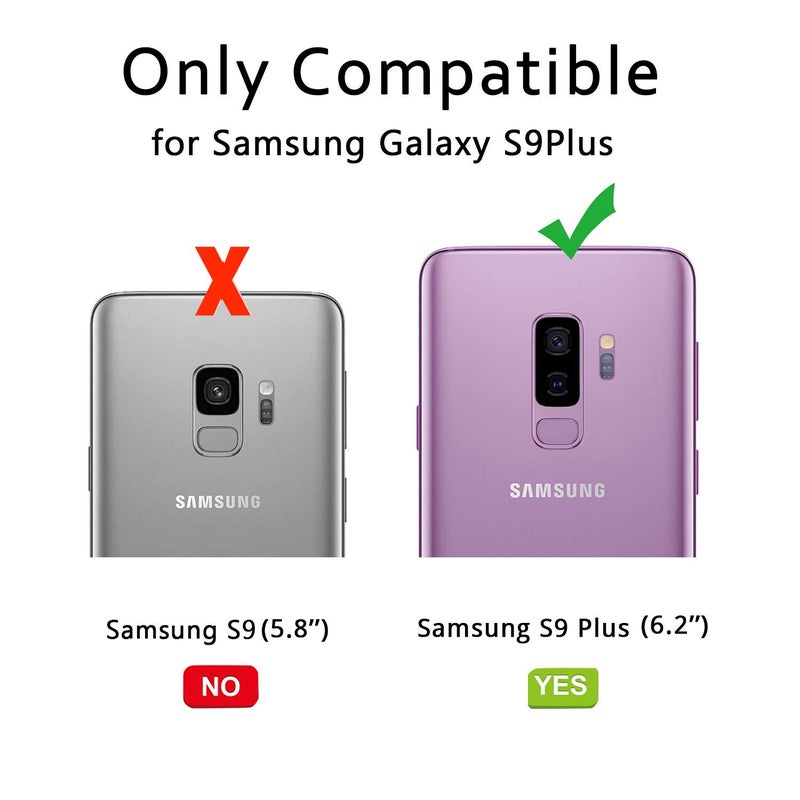 BENTOBEN KANGYA for Samsung Galaxy S9 Plus Case, Slim Silicone | Kickstand with 360Â° Ring Holder | Support Car Mount Samsung Galaxy S9+ Plus 6.2" Phone Case Cover for Girls Women, Purple - Image 2